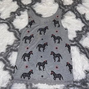 Justice Zebra Tank Top